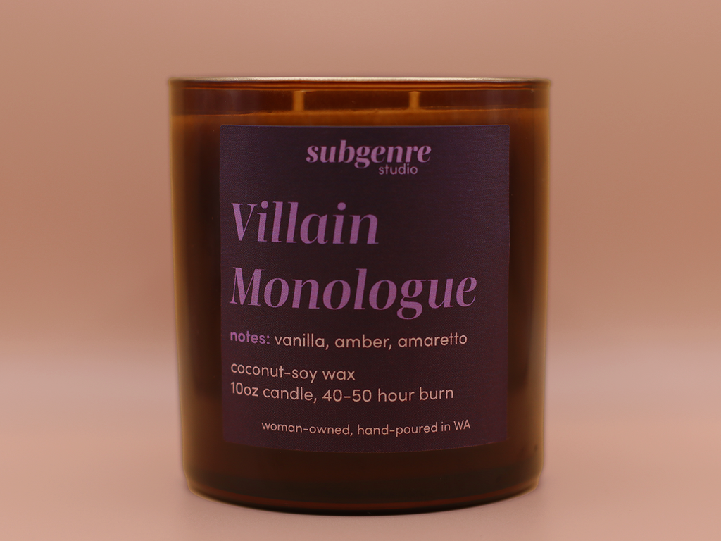 Villain Monologue 2-Wick Candle